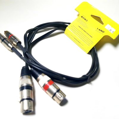 AMPLITECH CABO AUXILIAR 2 RCA 2 XLR 1,80 METRO