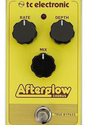 Pedal de Guitarra TC Electronic Afterglow Chorus com circuito analógico BBD.