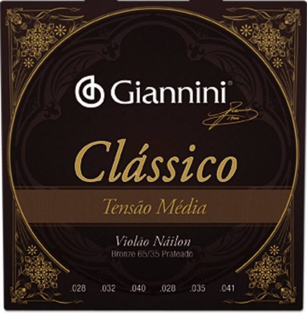 GIANNINI CORDA VIOLÃO NYLON CLASSICO MEDIA GENWPM