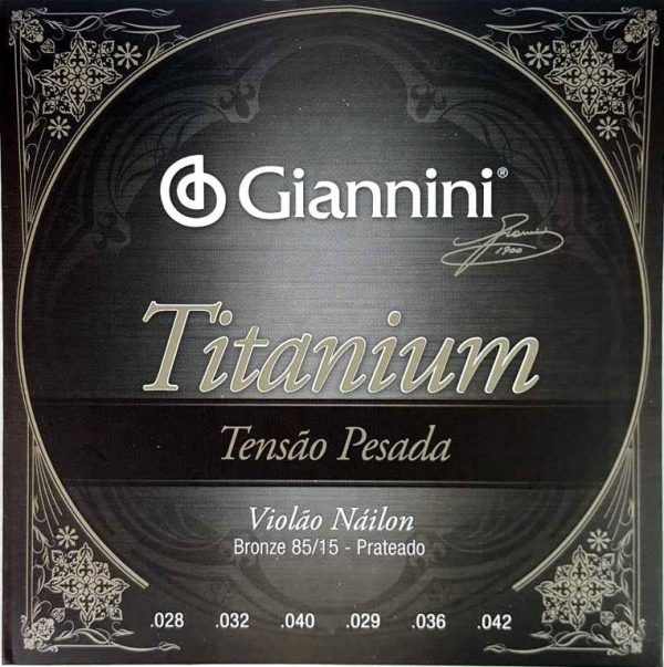 GIANNINI CORDA VIOLÃO NYLON TITANIUM PESADA GENWTA