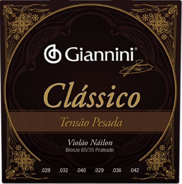 GIANNINI CORDA VIOLÃO NYLON CLASSICO PESADA GENWPA