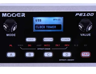 MOOER PEDALEIRA DE EFEITOS PARA GUITARRA PE 100