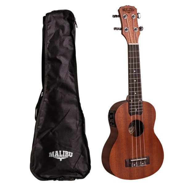 MALIBU UKULELE SOPRANO 21 SAPELE ELETRICO - NATURAL