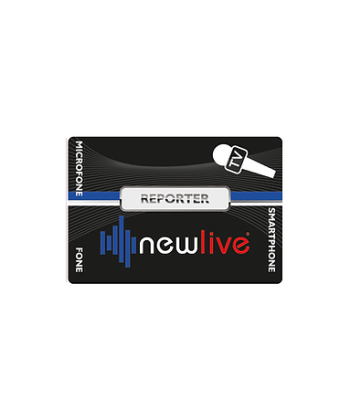 Interface de áudio para celular New Live, modelo Reporter, com cabo de 3 metros