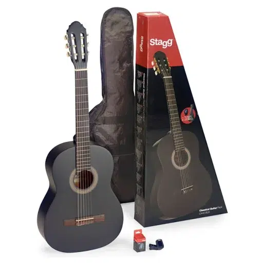 Violão Stagg Clássico 4/4 C440 Matte Black com Capa e Afinador