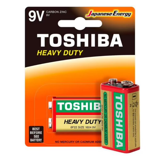 TOSHIBA BAT 9V ZINCO 6F22KG