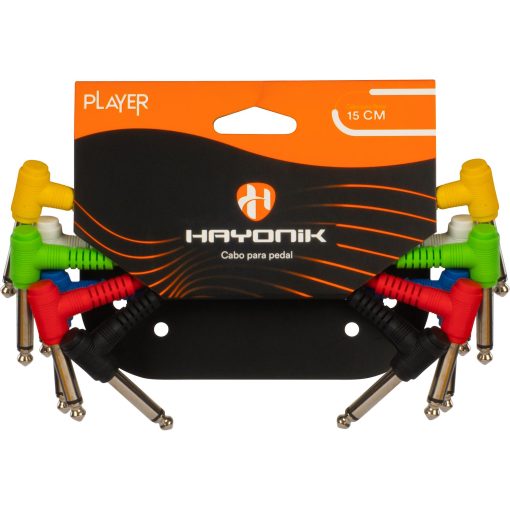 Kit cabos pedal Hayonik 15cm sortidos 6 un