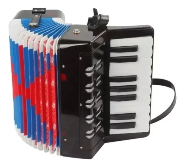 Acordeon Infantil Turbinho 8 Baixos Preto 104 bk