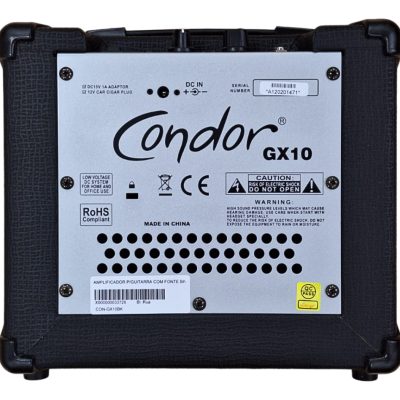 Amplificdor de guitarra Condor Bivolt GX10 BK