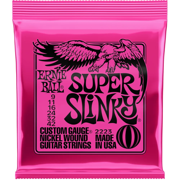 Encordoamento Guitarra Ernie Ball Super Slinky 009 2223