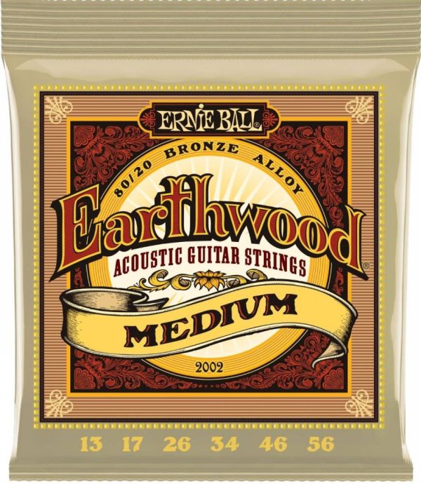 Encordoamento Violão Aço Ernie Ball 013 Earthwood Medium 2002