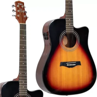 Violão Aço folk Phoenix Wave Natural c/efeitos Sunburst