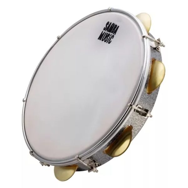 Pandeiro Phx Pele Leitosa 10 Polegadas Titanium 7af